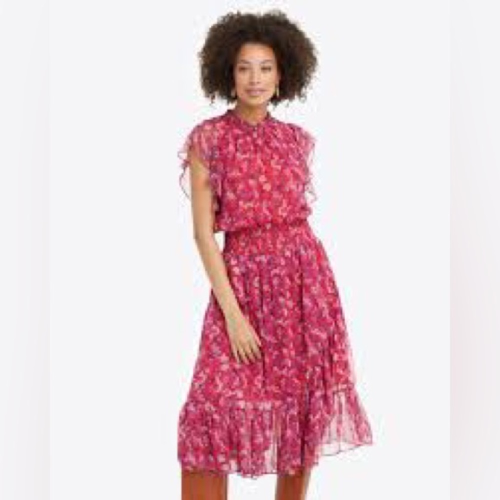 NWT🌼 Kacey Faux Wrap Dress in Garden Mum